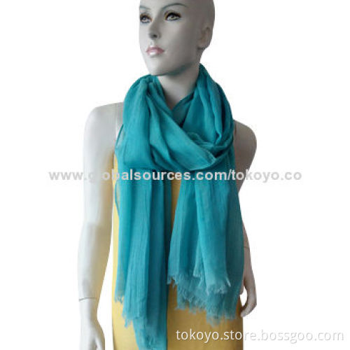 Plain viscose scarf with dyeing ,made of viscose and modal, good texture, sized 180*70+1.5cm